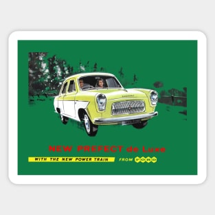 FORD PREFECT DE LUXE - advert Sticker